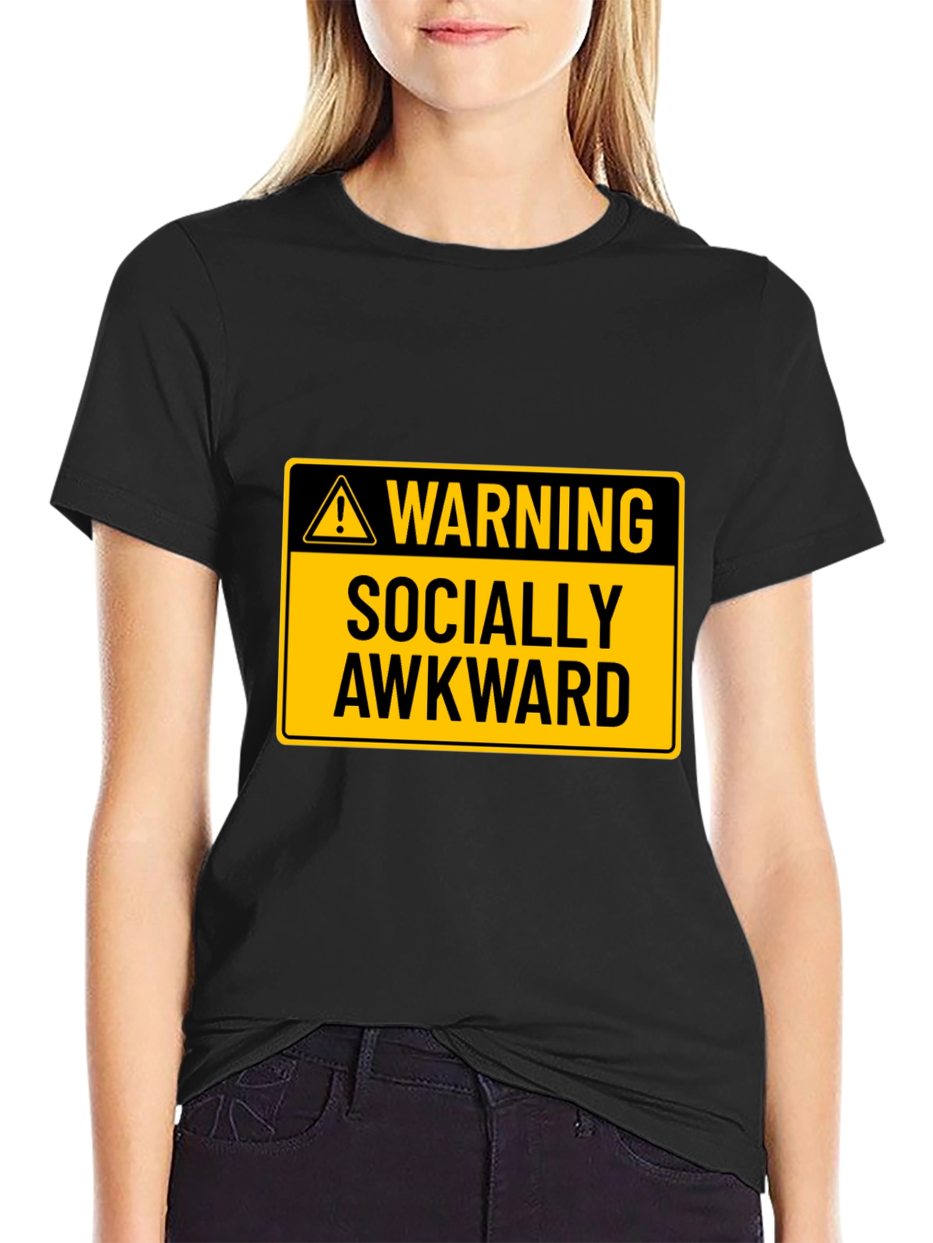 Warning Socially Awkward Graphic Tee