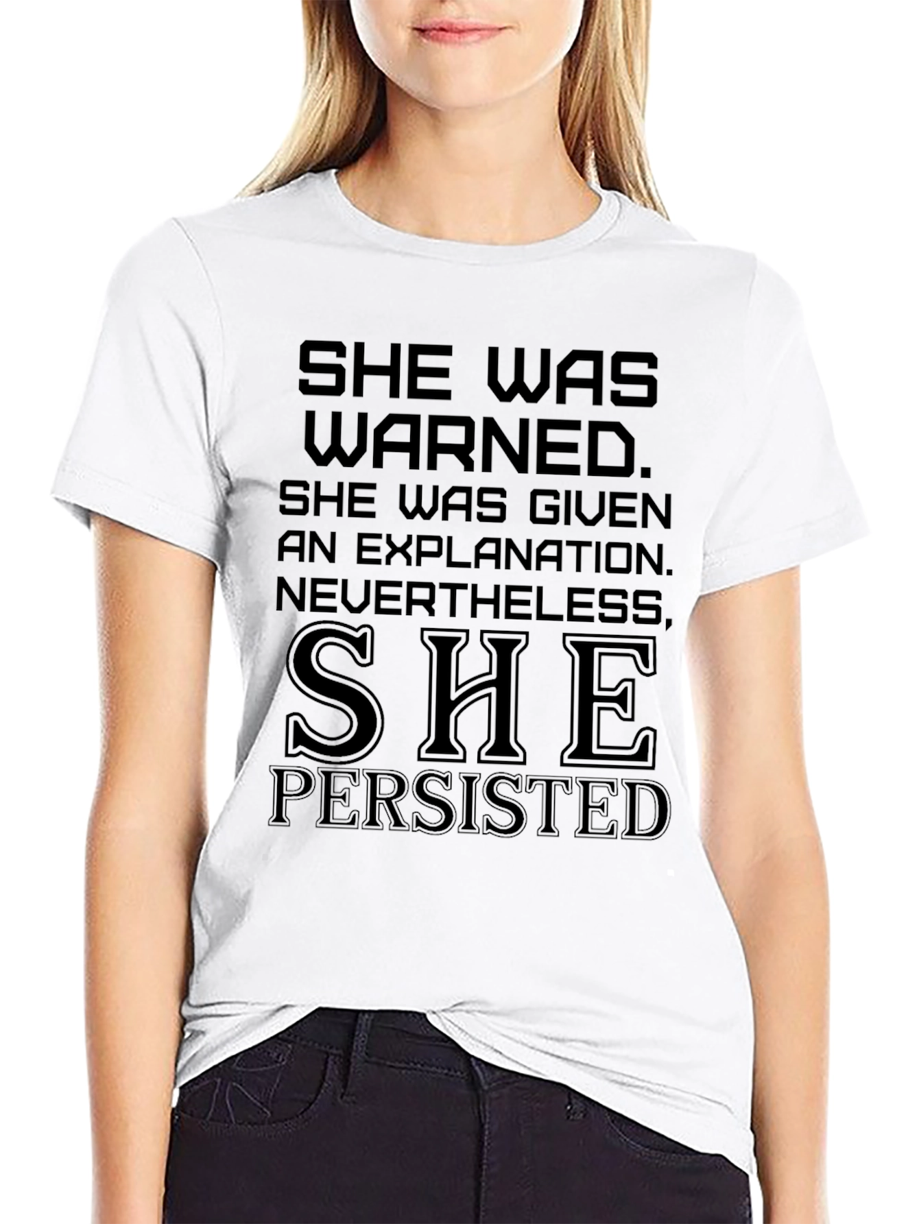 She Persisted Graphic Tee - Womens Empowerment Shirt
