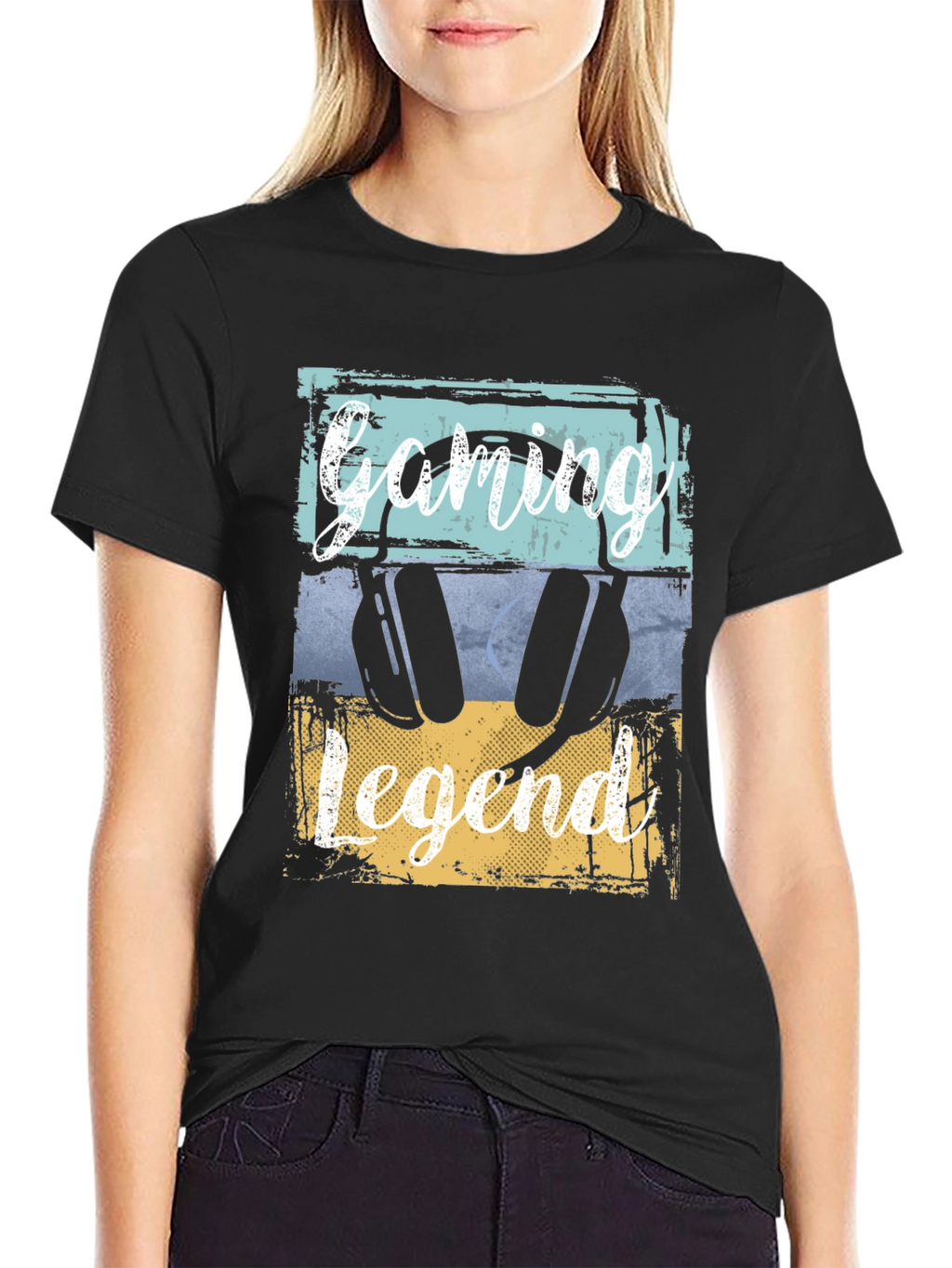 Gaming Legend Black Graphic T-Shirt