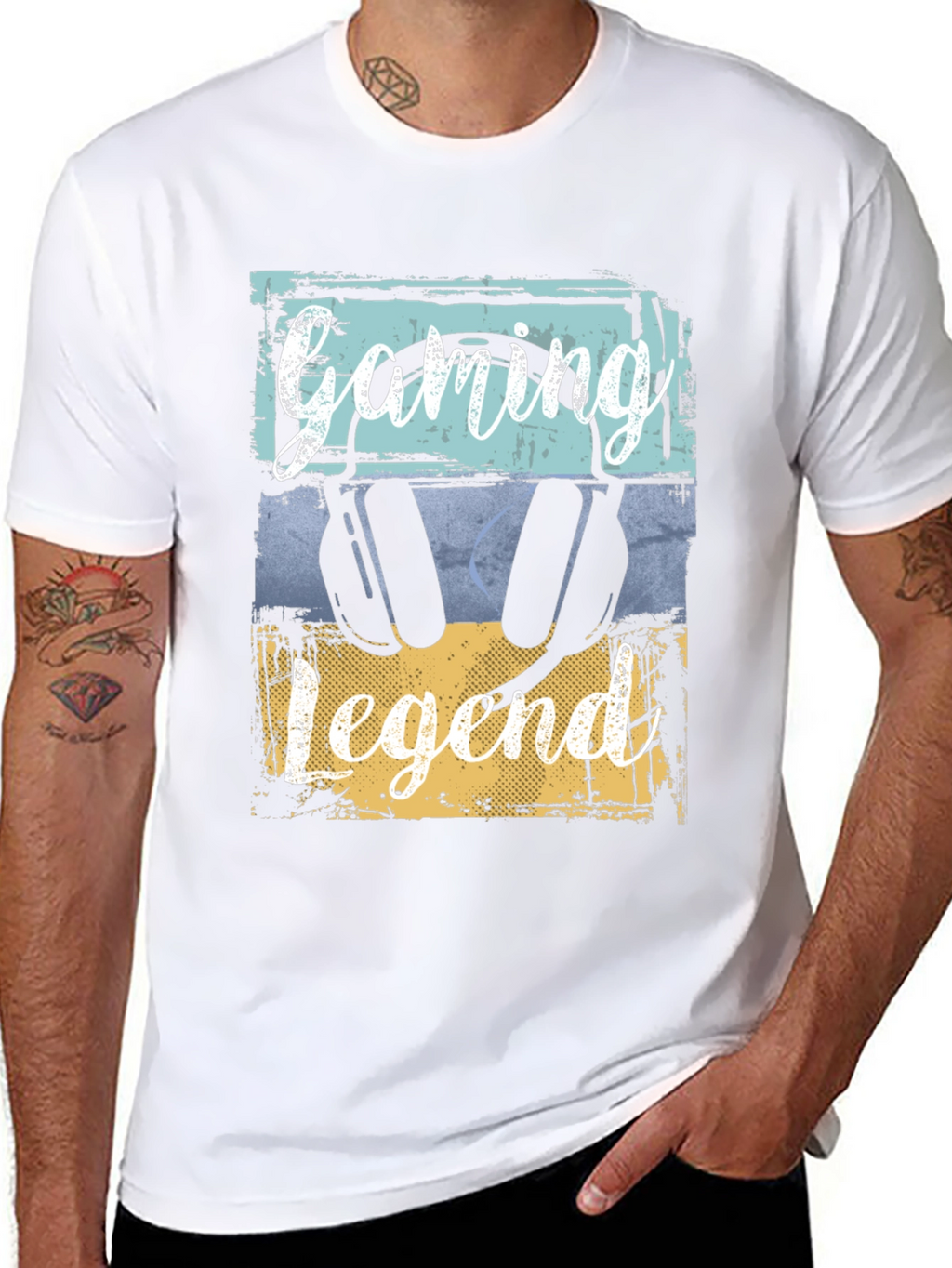 Gaming Legend Black Graphic T-Shirt