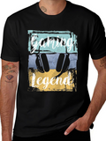 Gaming Legend Black Graphic T-Shirt