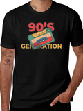 90s Generation Cassette Tape Graphic Tee - Retro Style
