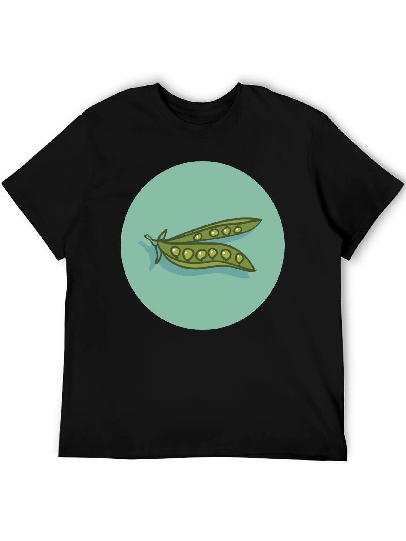 Peas in a Pod Graphic T-Shirt - Black