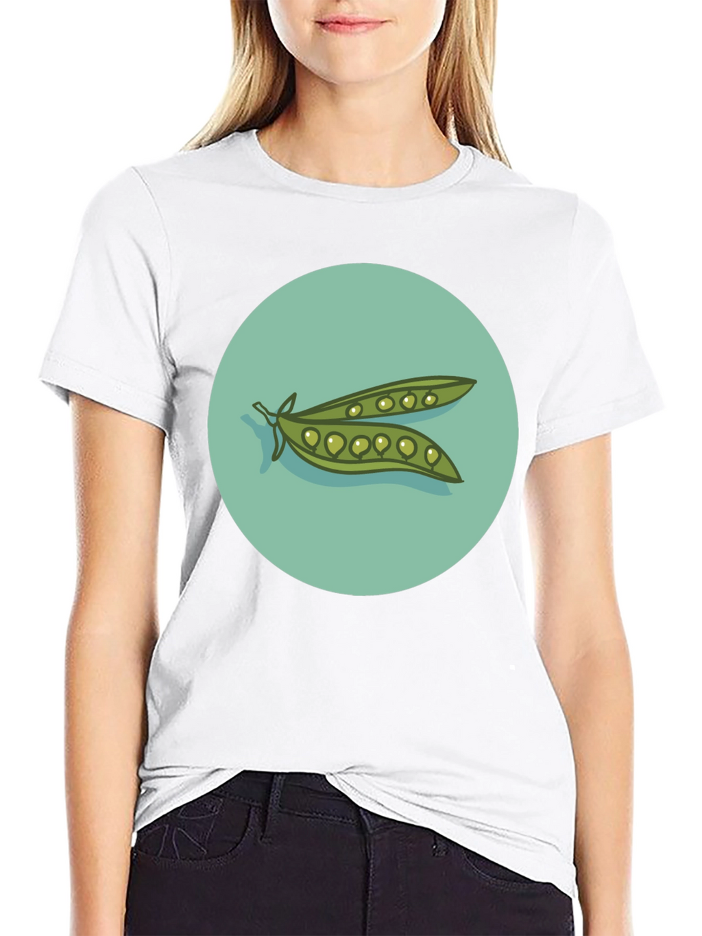 Peas in a Pod Graphic T-Shirt - Black