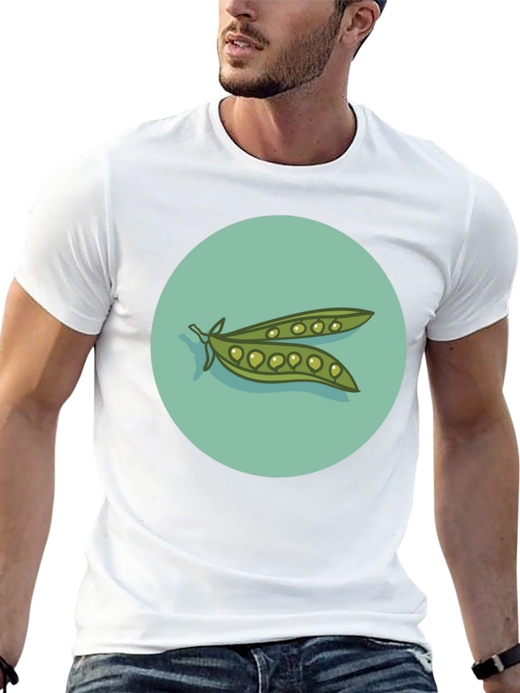 Peas in a Pod Graphic T-Shirt - Black