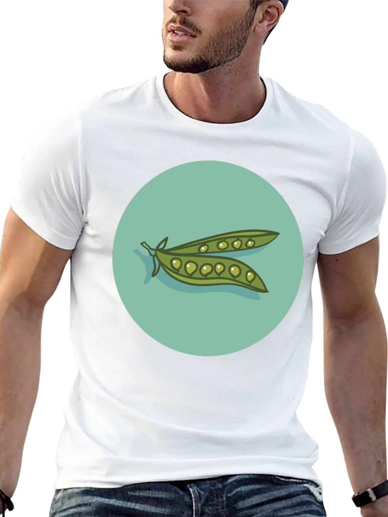Peas in a Pod Graphic T-Shirt - Black