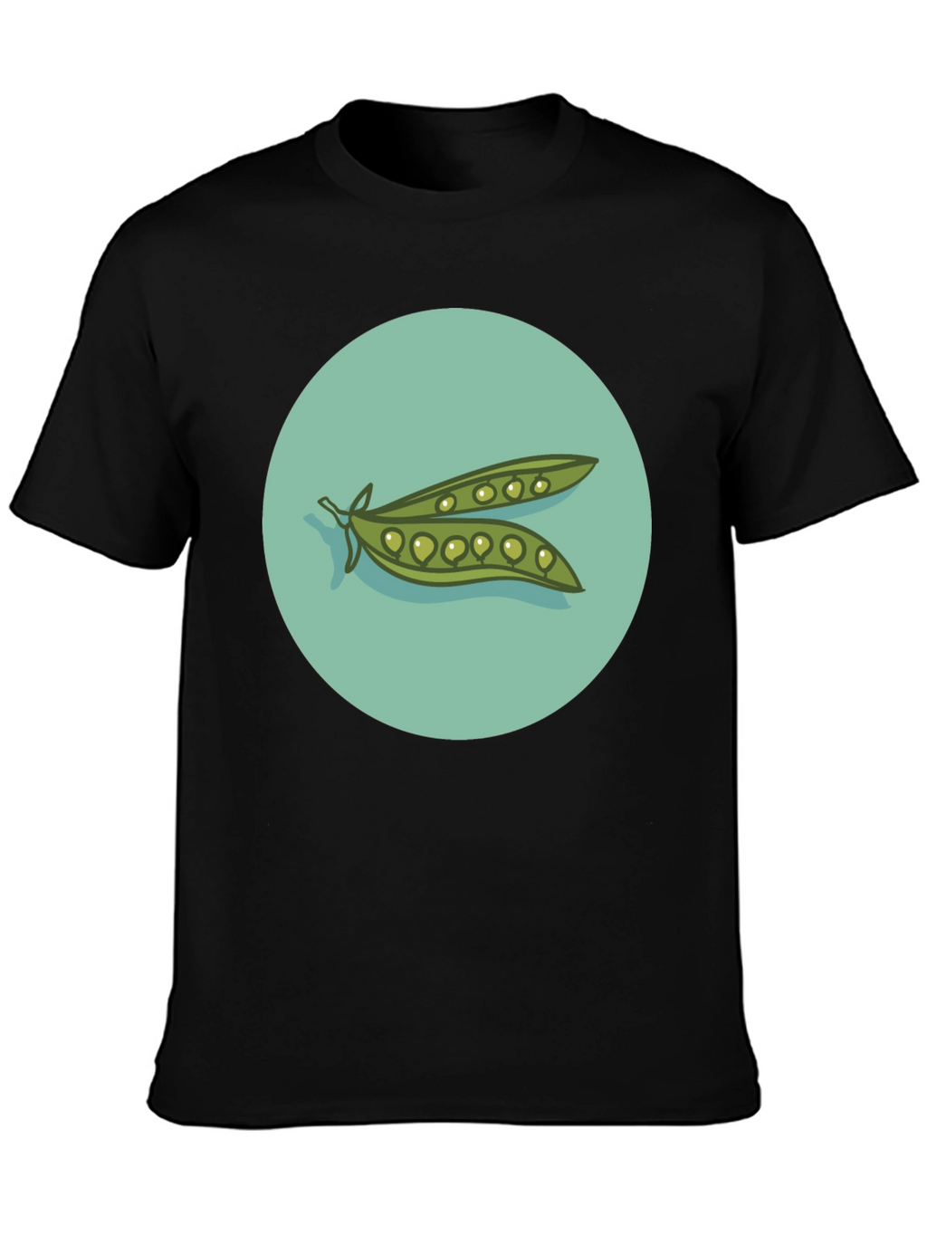Peas in a Pod Graphic T-Shirt - Black