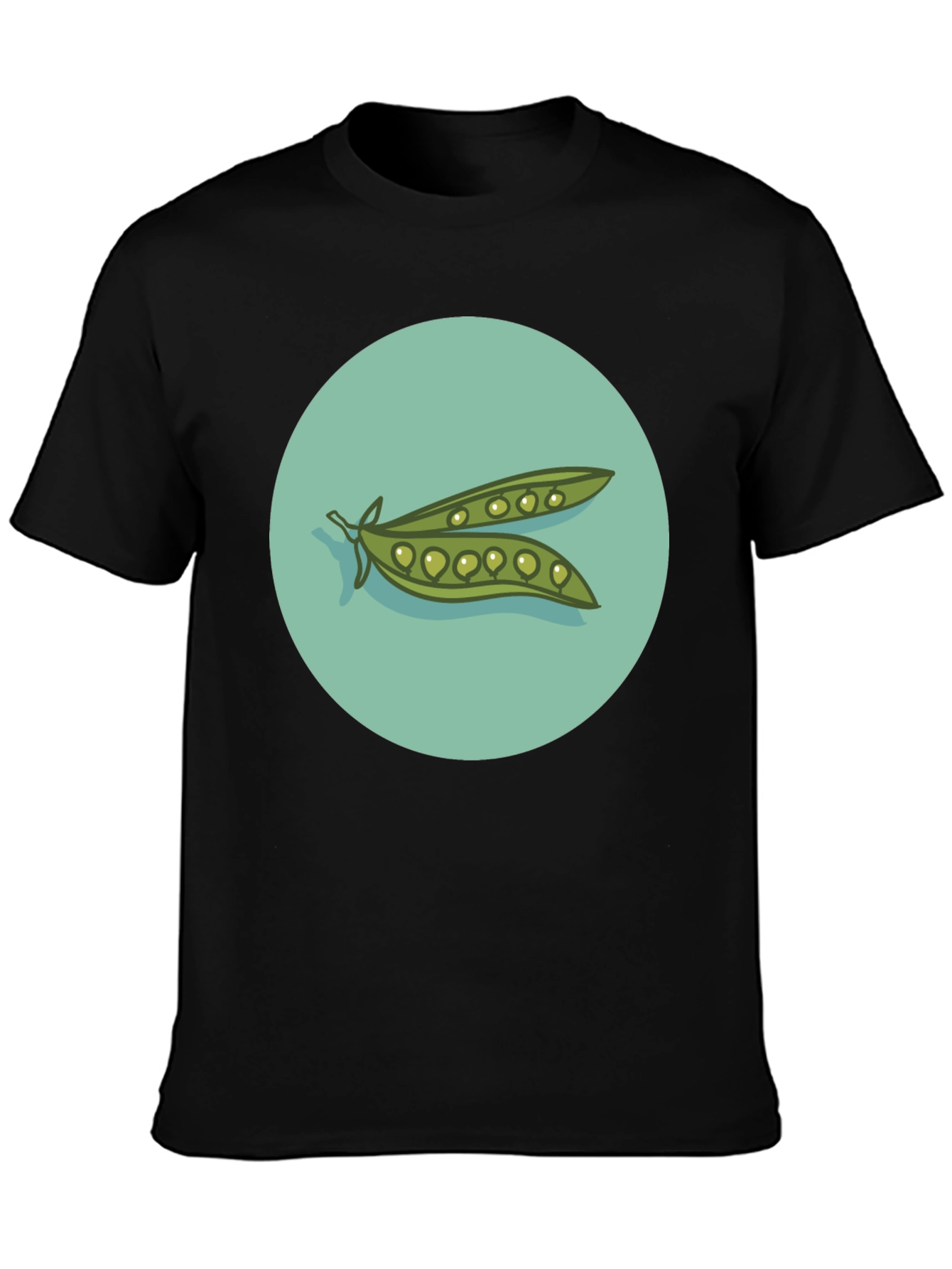 Peas in a Pod Graphic T-Shirt - Black