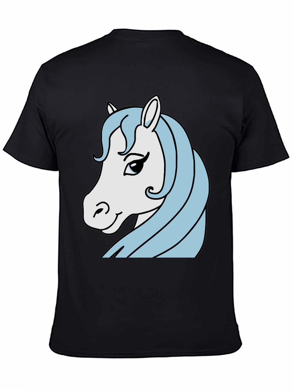 Horse Graphic Tee - Mens Black T-Shirt