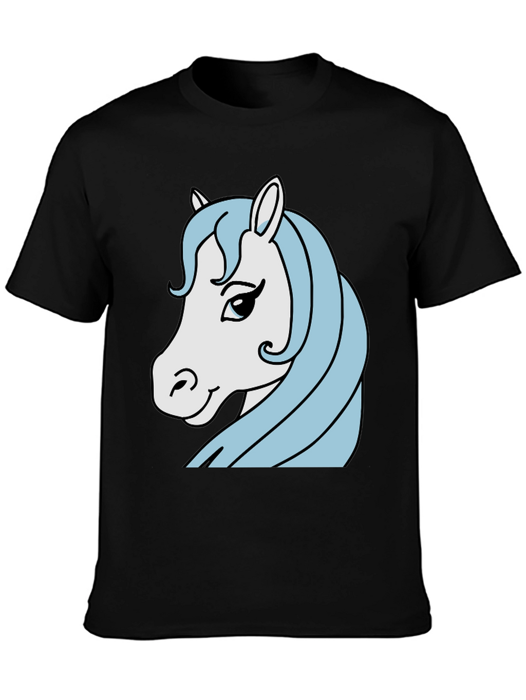 Horse Graphic Tee - Mens Black T-Shirt