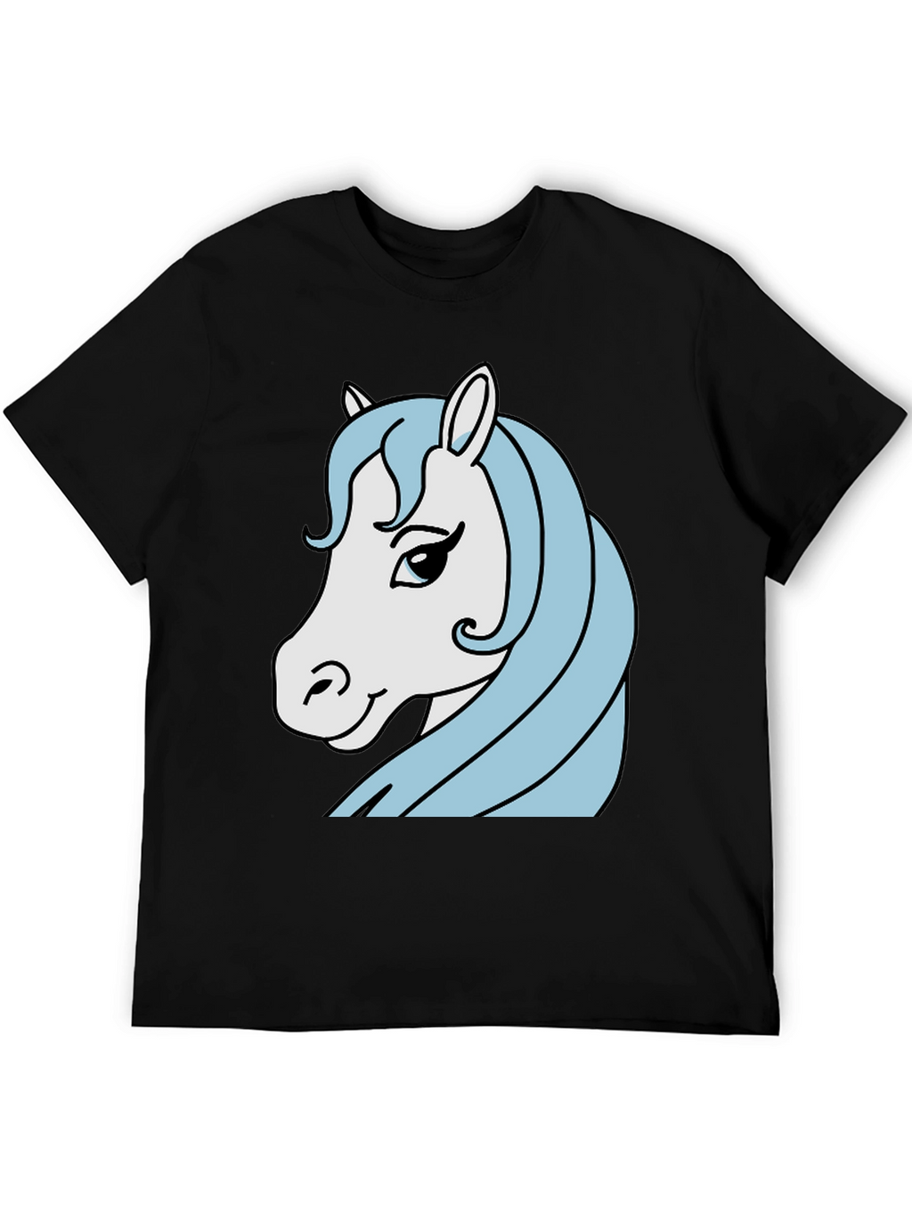Horse Graphic Tee - Mens Black T-Shirt