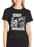 Pit Bull Ate My Homework T-Shirt