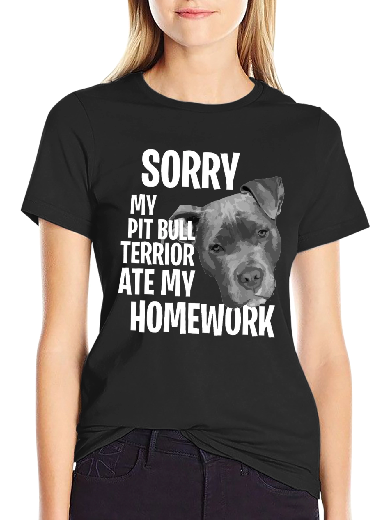Pit Bull Ate My Homework T-Shirt
