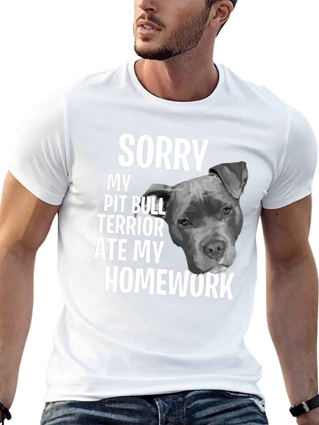 Pit Bull Ate My Homework T-Shirt