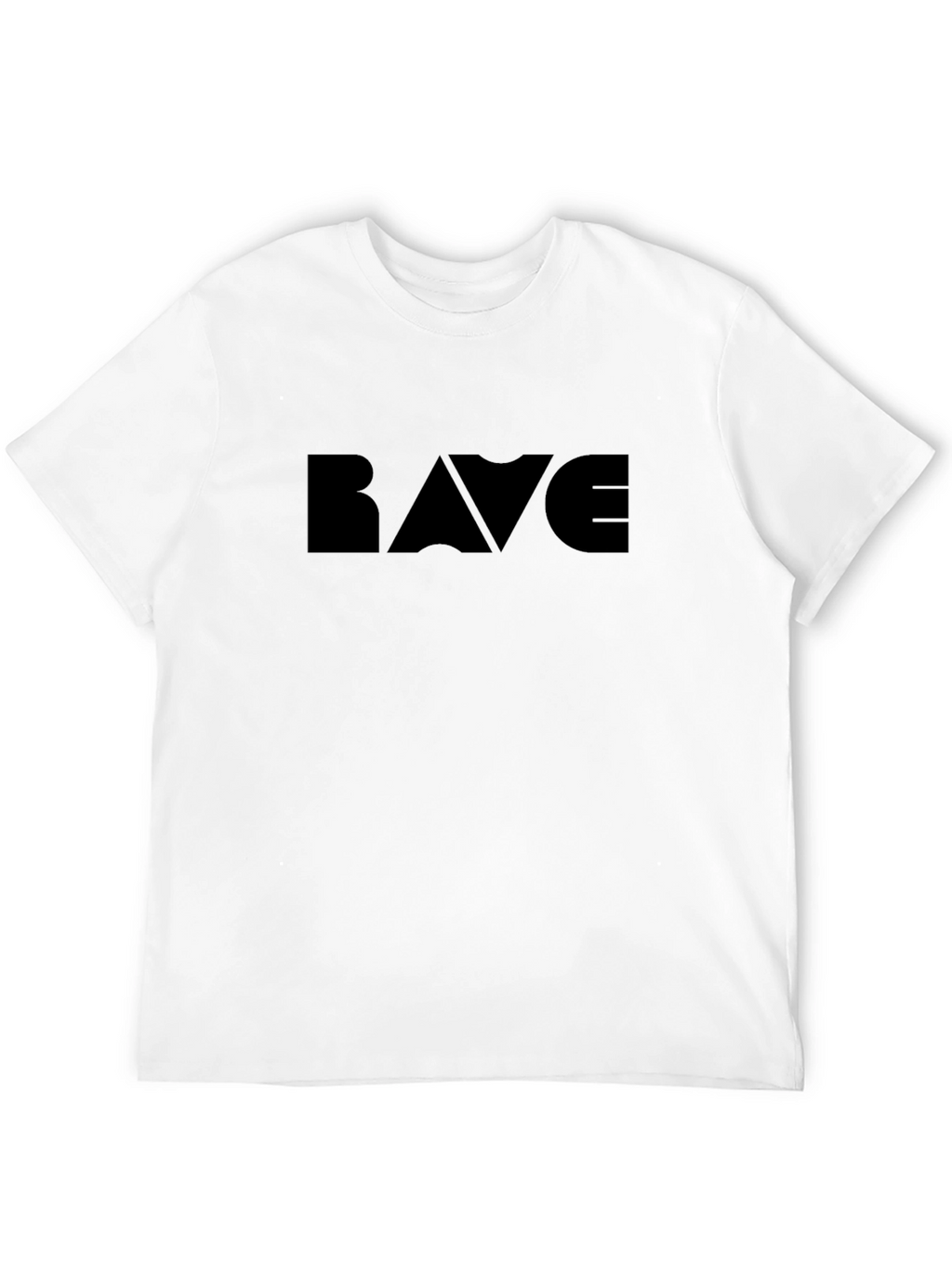 RAVE Graphic Tee - Bold Black Statement Shirt
