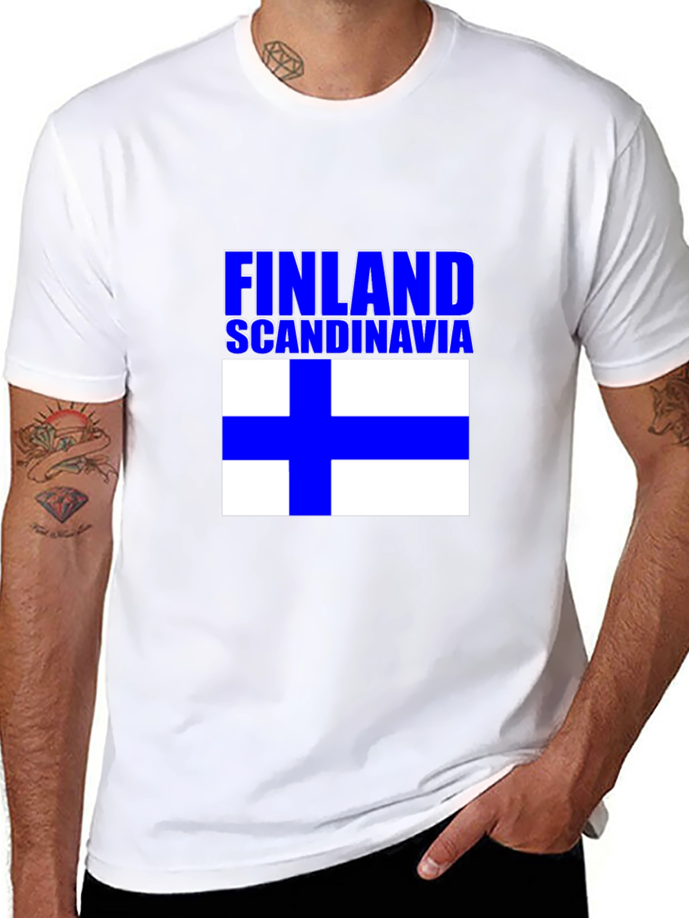 Finland Scandinavia Flag T-Shirt