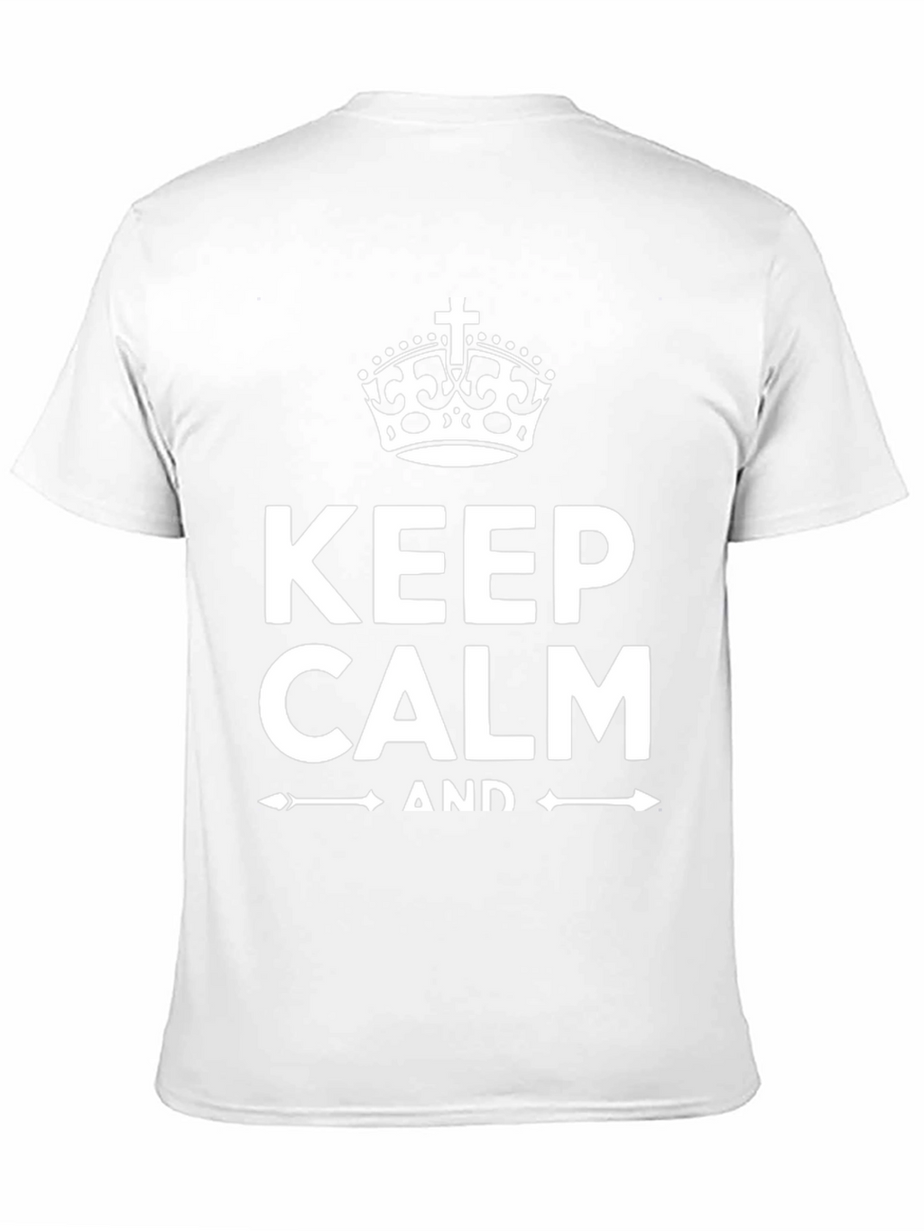 Keep Calm Black T-Shirt Novelty Graphic Tee