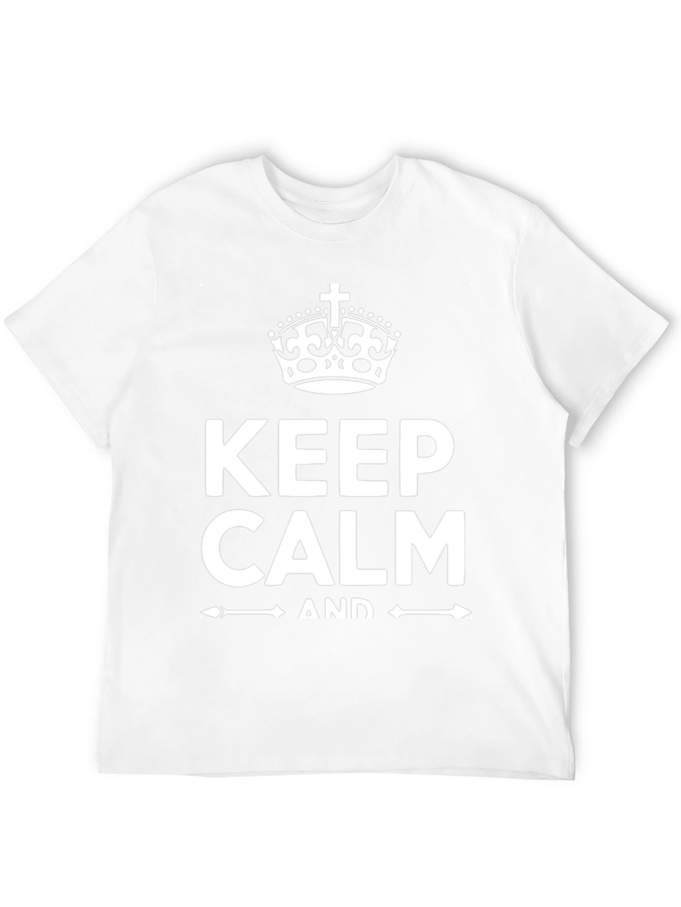 Keep Calm Black T-Shirt Novelty Graphic Tee