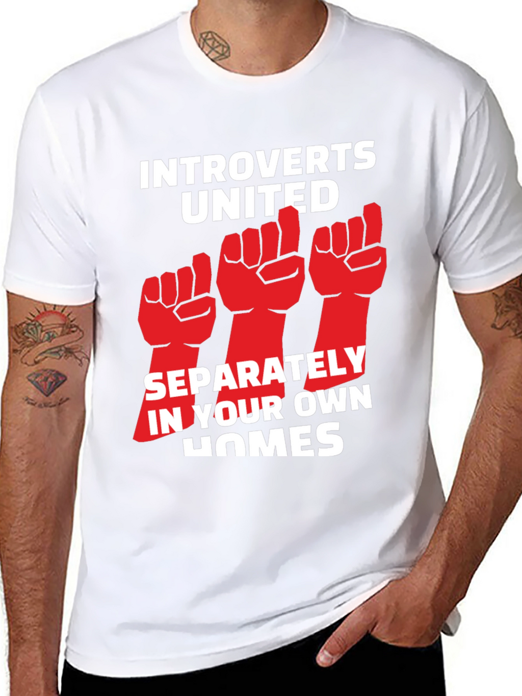 Introverts United T-Shirt: Funny Social Distancing Tee