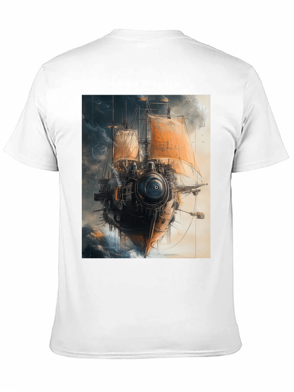 Steampunk Airship T-Shirt - Unique Graphic Tee