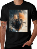 Steampunk Airship T-Shirt - Unique Graphic Tee
