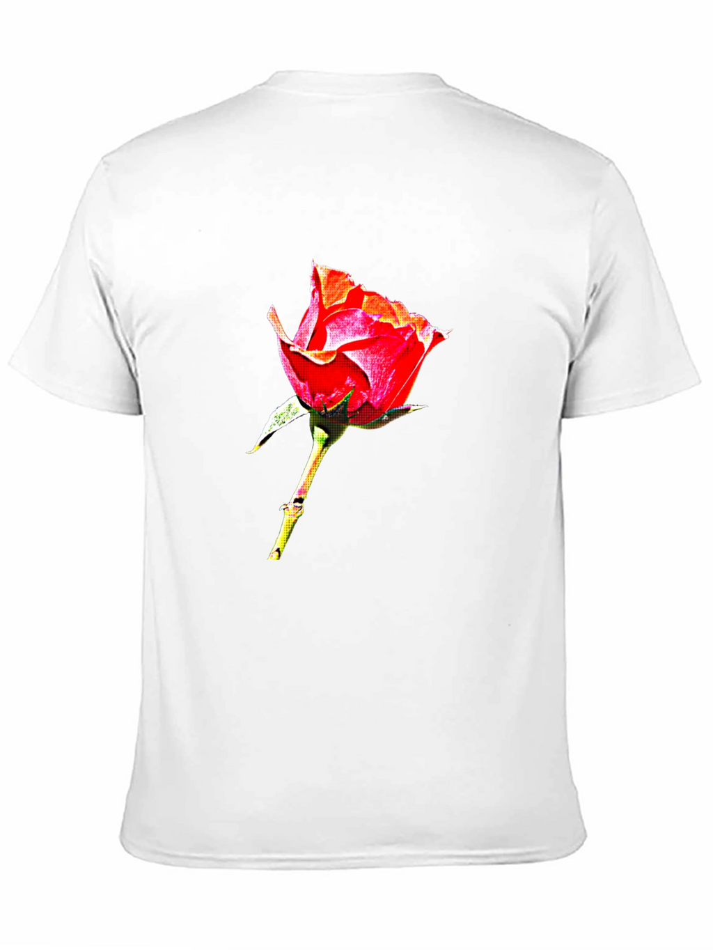 Rose Graphic Tee - Elegant Floral Design