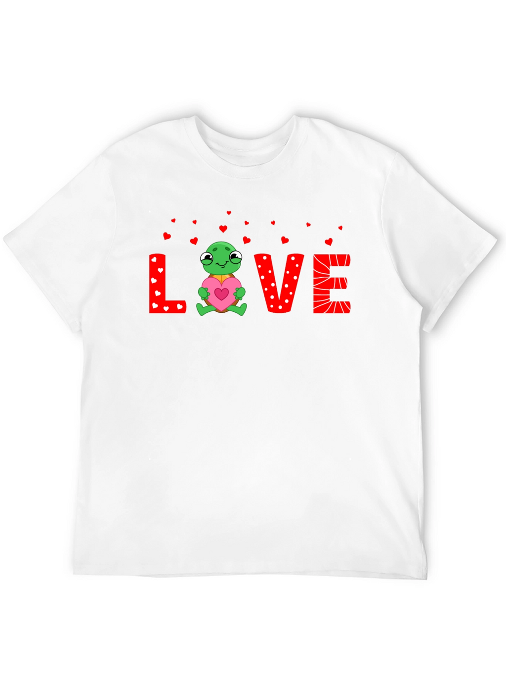 Love Turtle Graphic Tee - Valentines Day Shirt