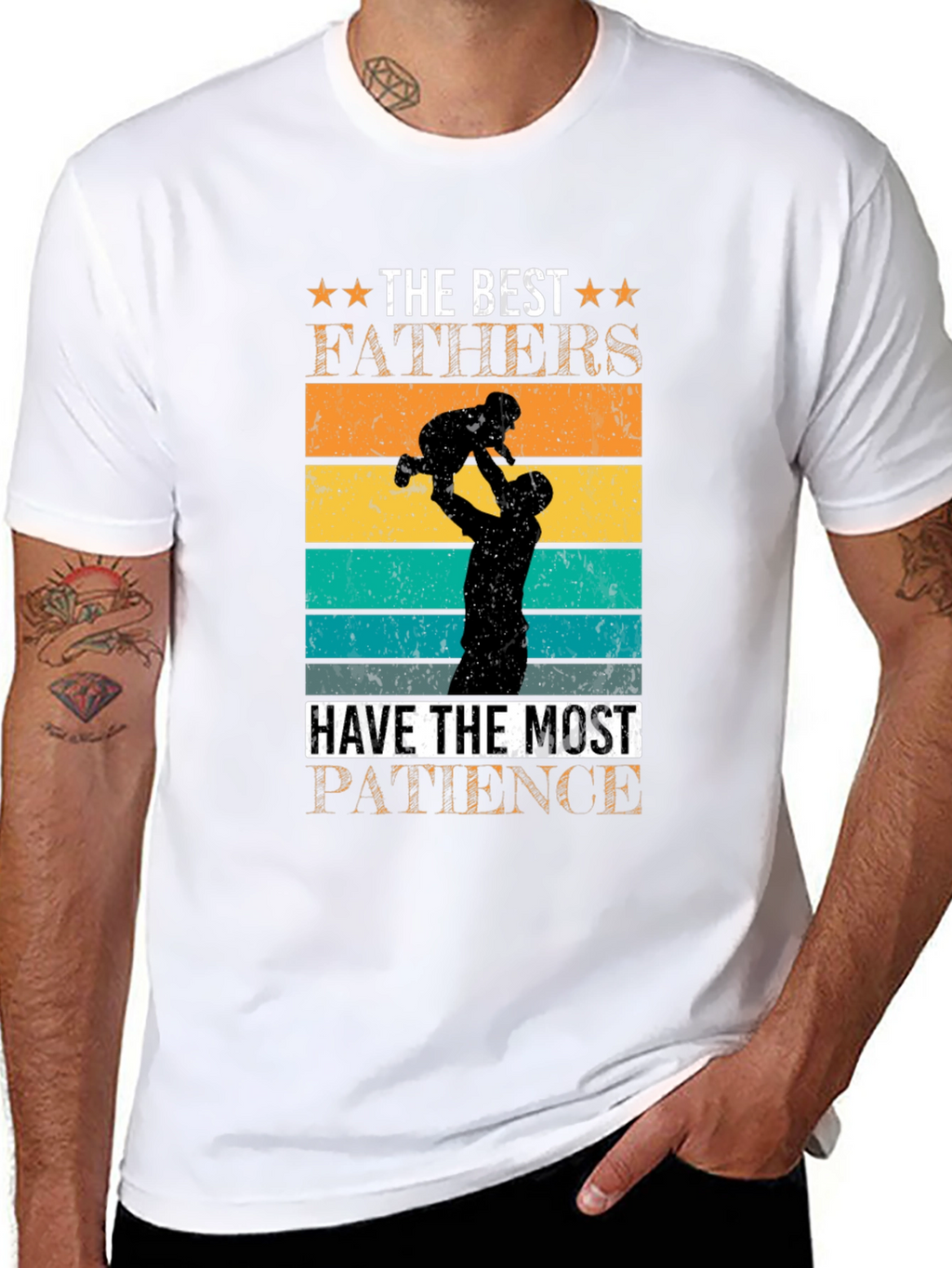 Best Fathers Patience Graphic T-Shirt