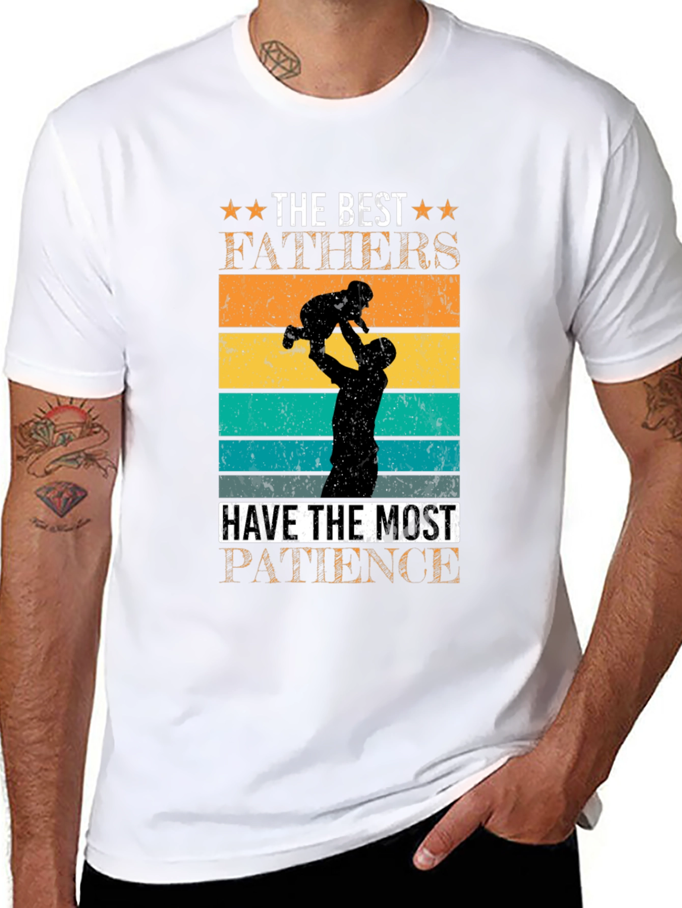 Best Fathers Patience Graphic T-Shirt