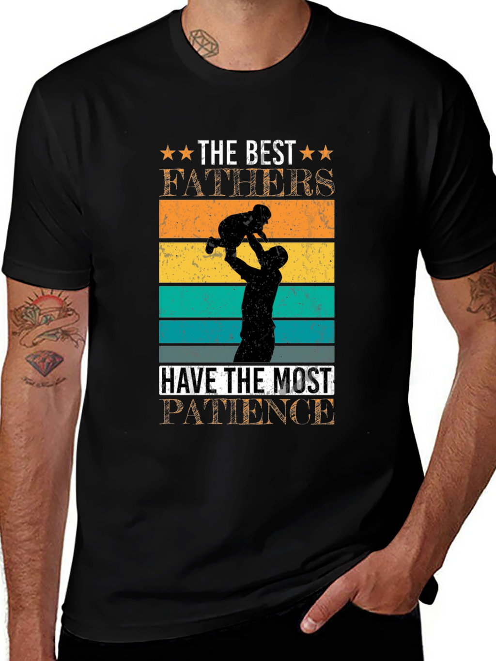 Best Fathers Patience Graphic T-Shirt