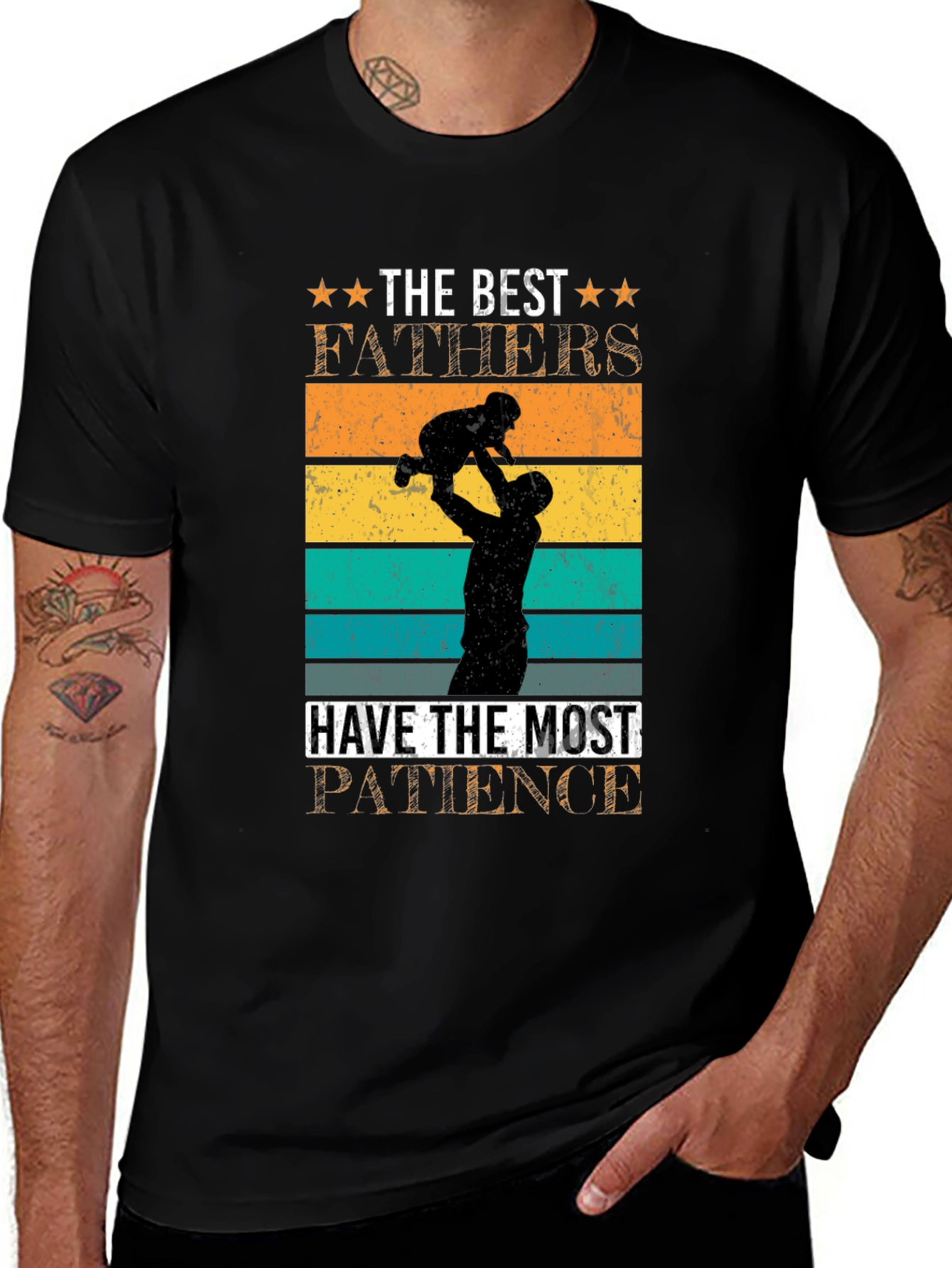Best Fathers Patience Graphic T-Shirt