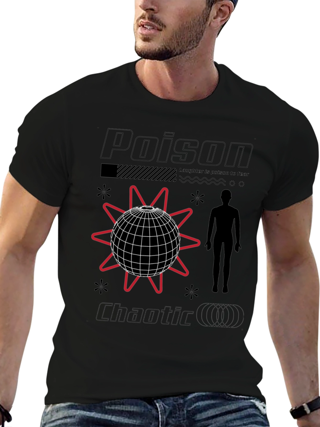 Poison Chaotic Graphic Tee - Trendy Streetwear