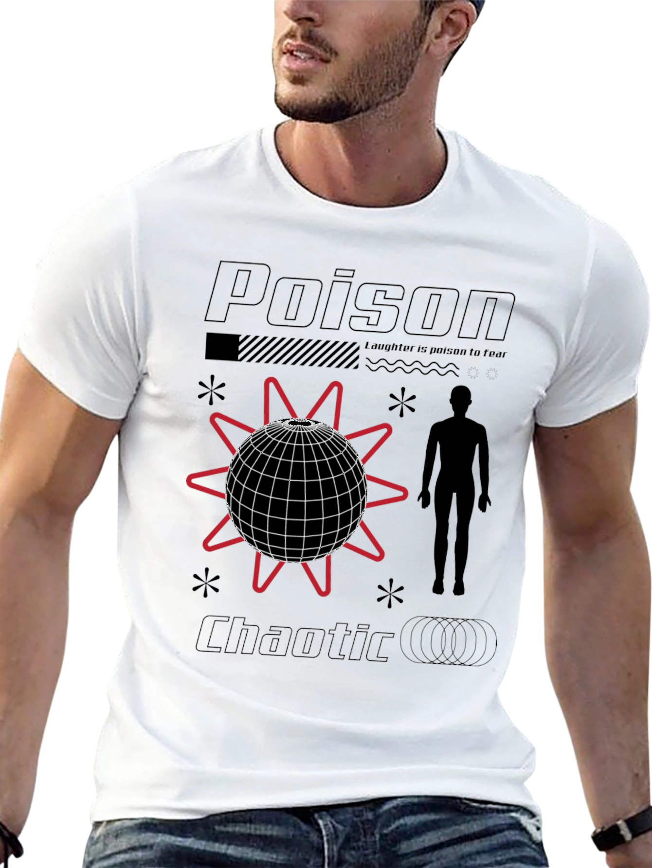 Poison Chaotic Graphic Tee - Trendy Streetwear
