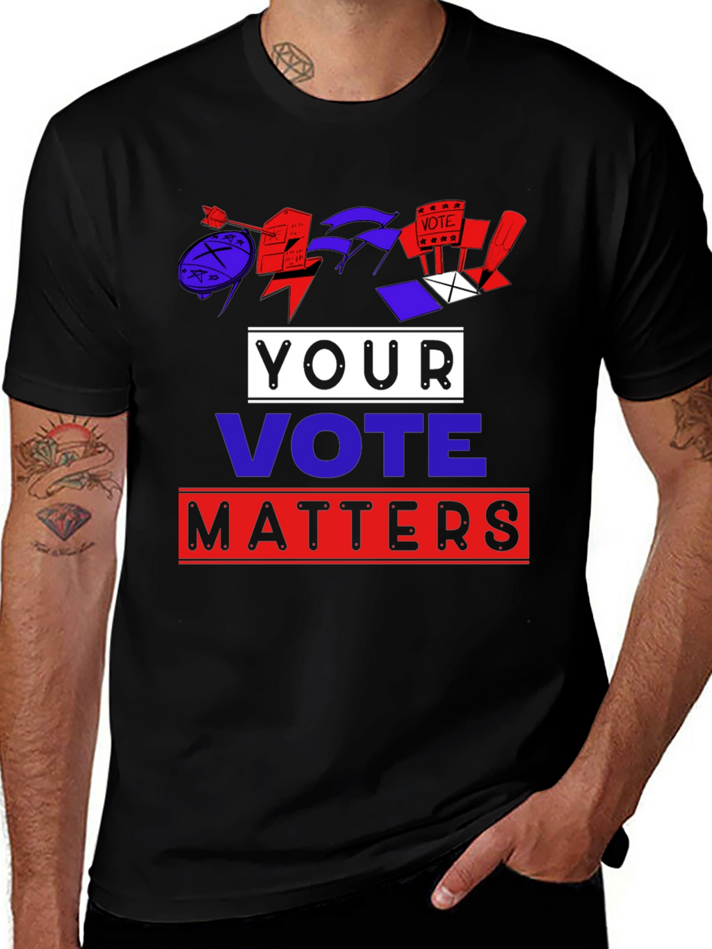 Vote Matters Graphic T-Shirt - Make Your Voice Heard