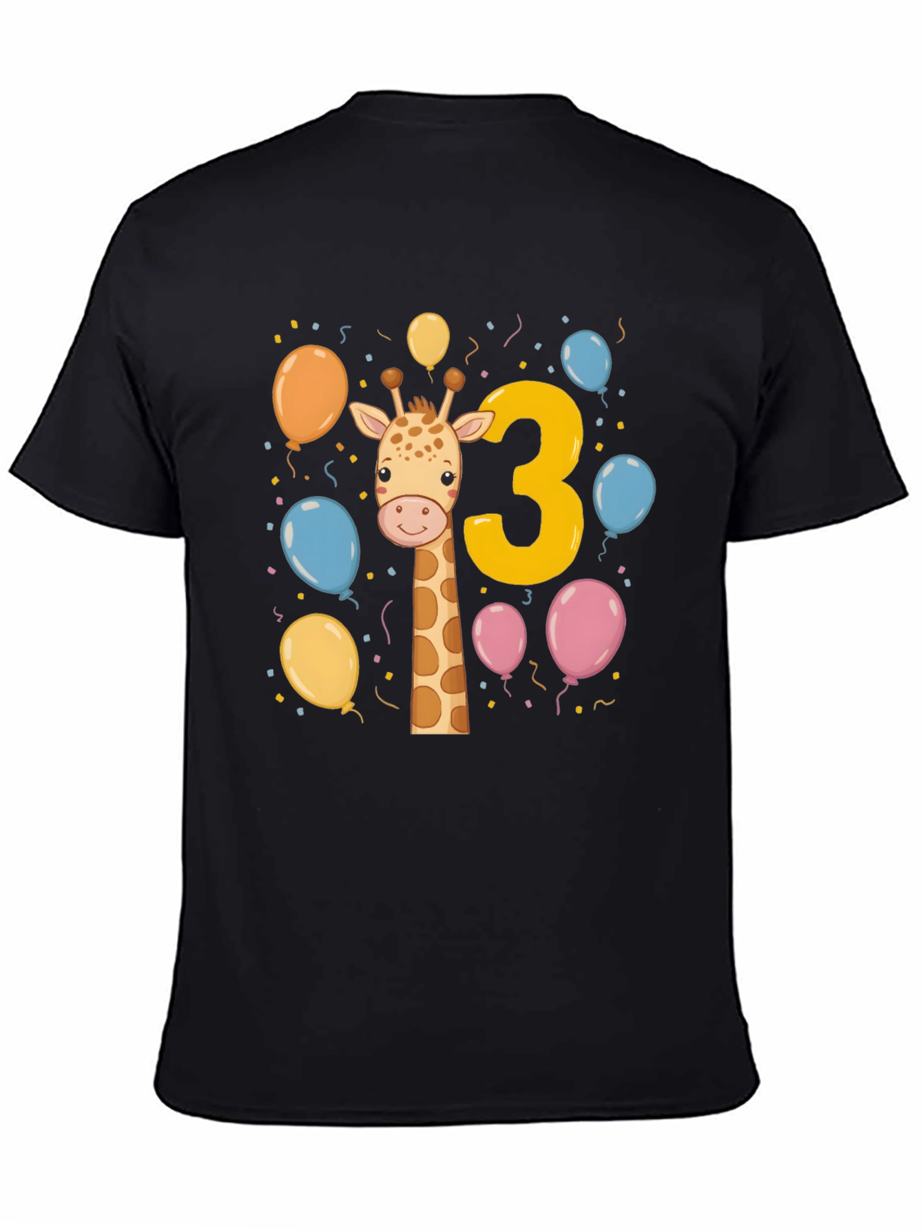 Giraffe 3rd Birthday Party T-Shirt
