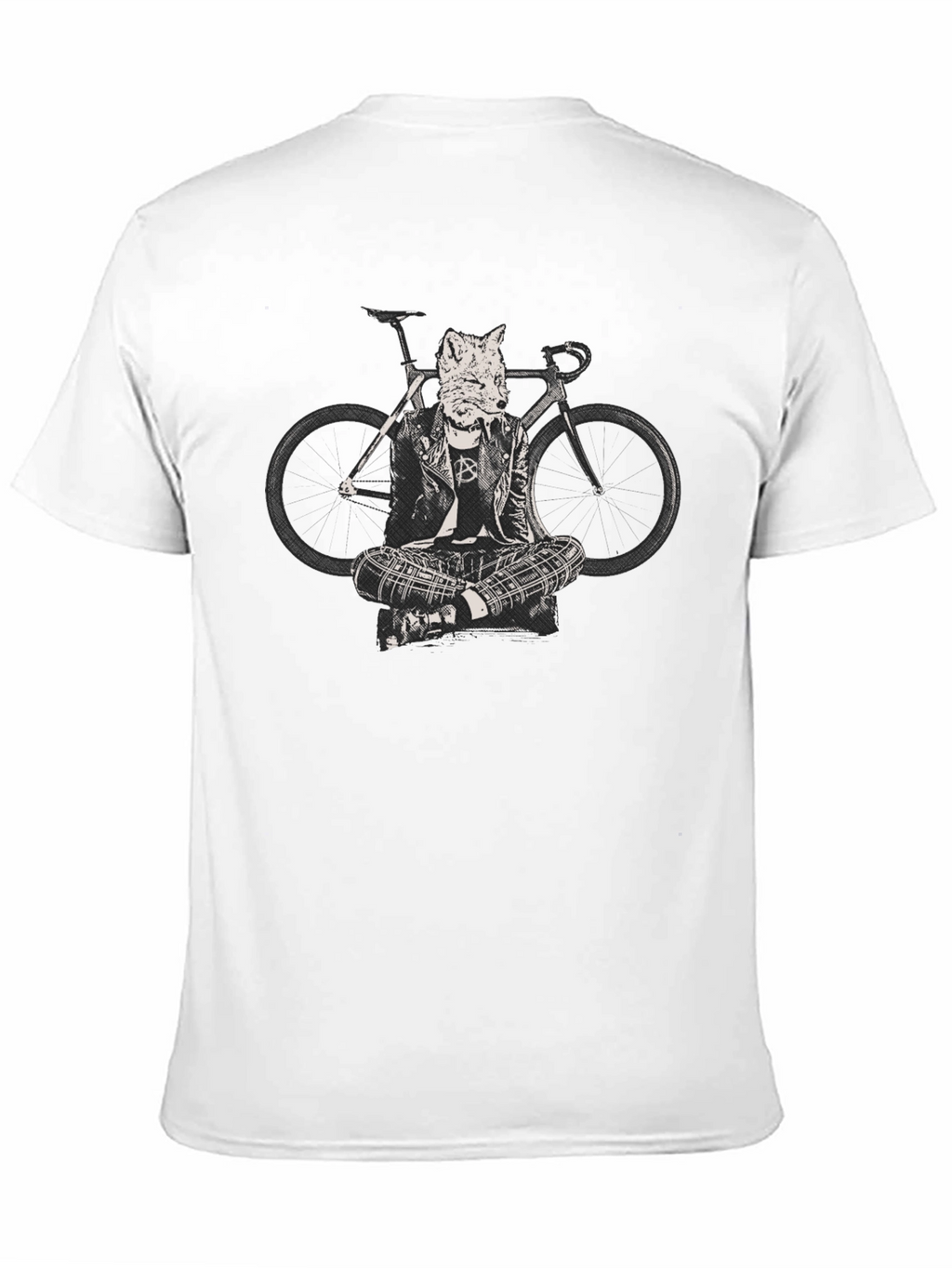 Fox Biker T-Shirt - Cool Animal Design