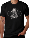 Fox Biker T-Shirt - Cool Animal Design