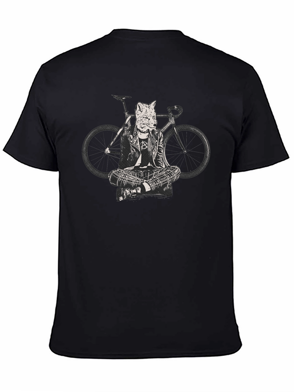 Fox Biker T-Shirt - Cool Animal Design