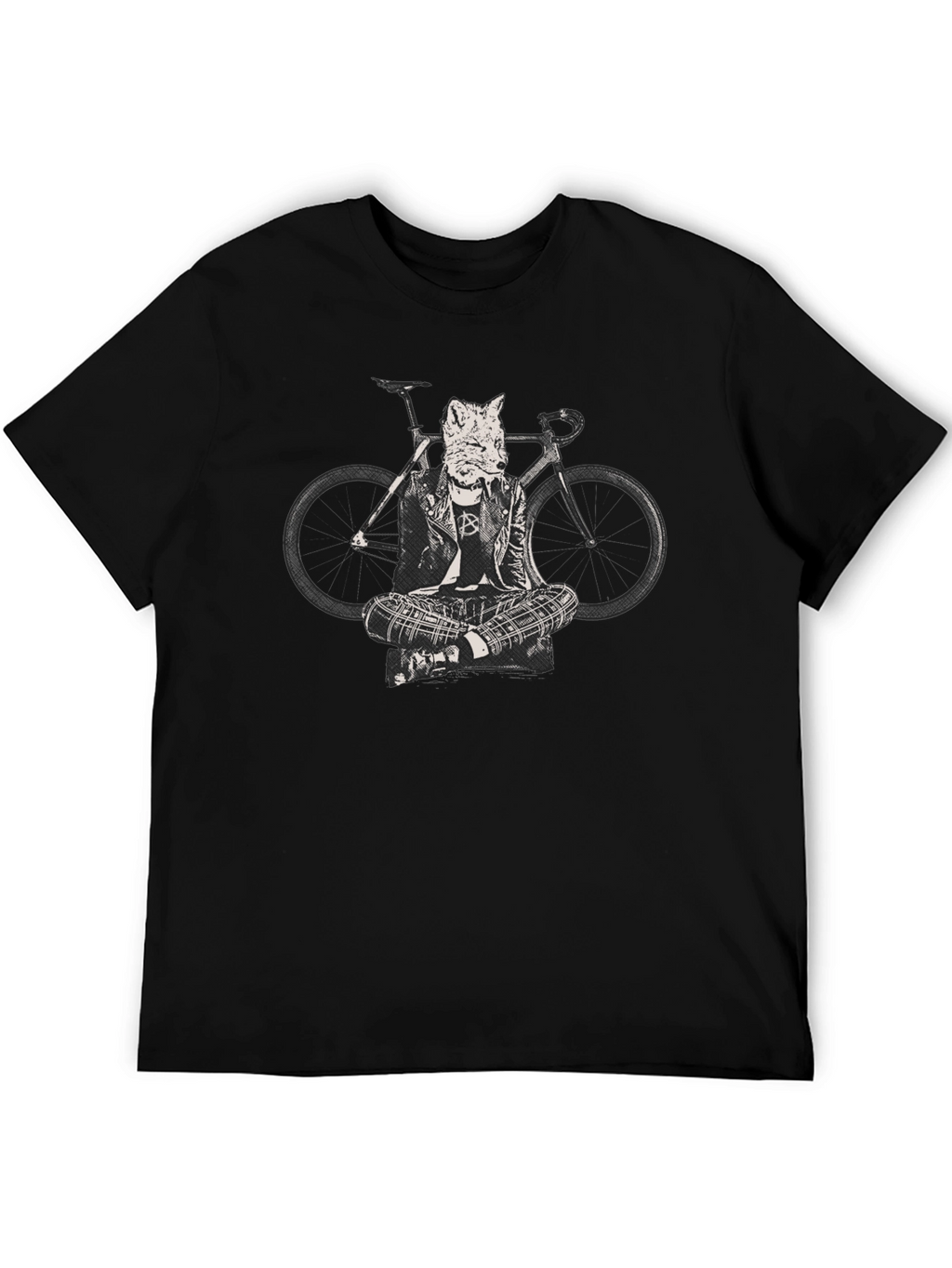 Fox Biker T-Shirt - Cool Animal Design