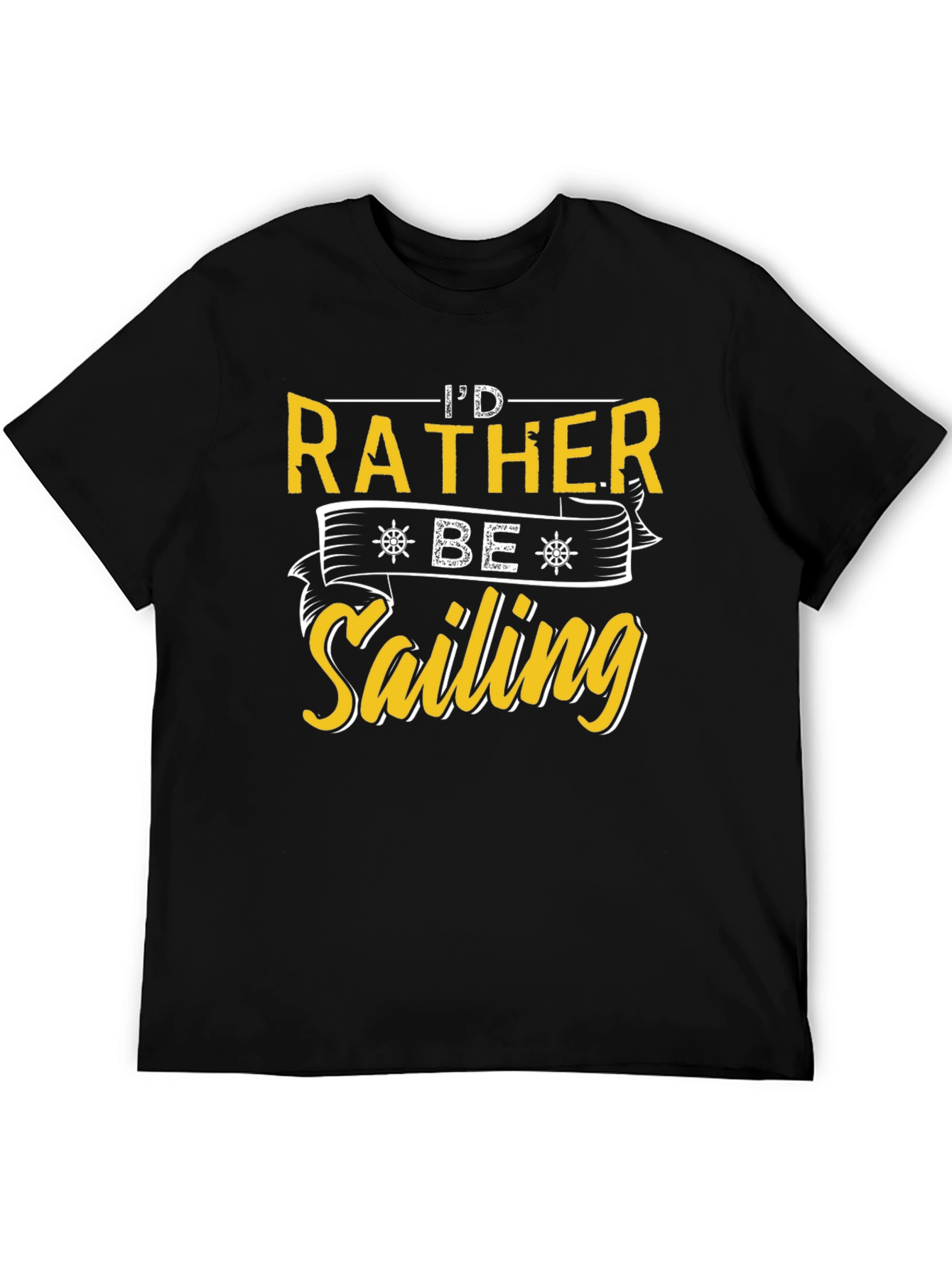Id Rather Be Sailing T-Shirt Nautical Tee
