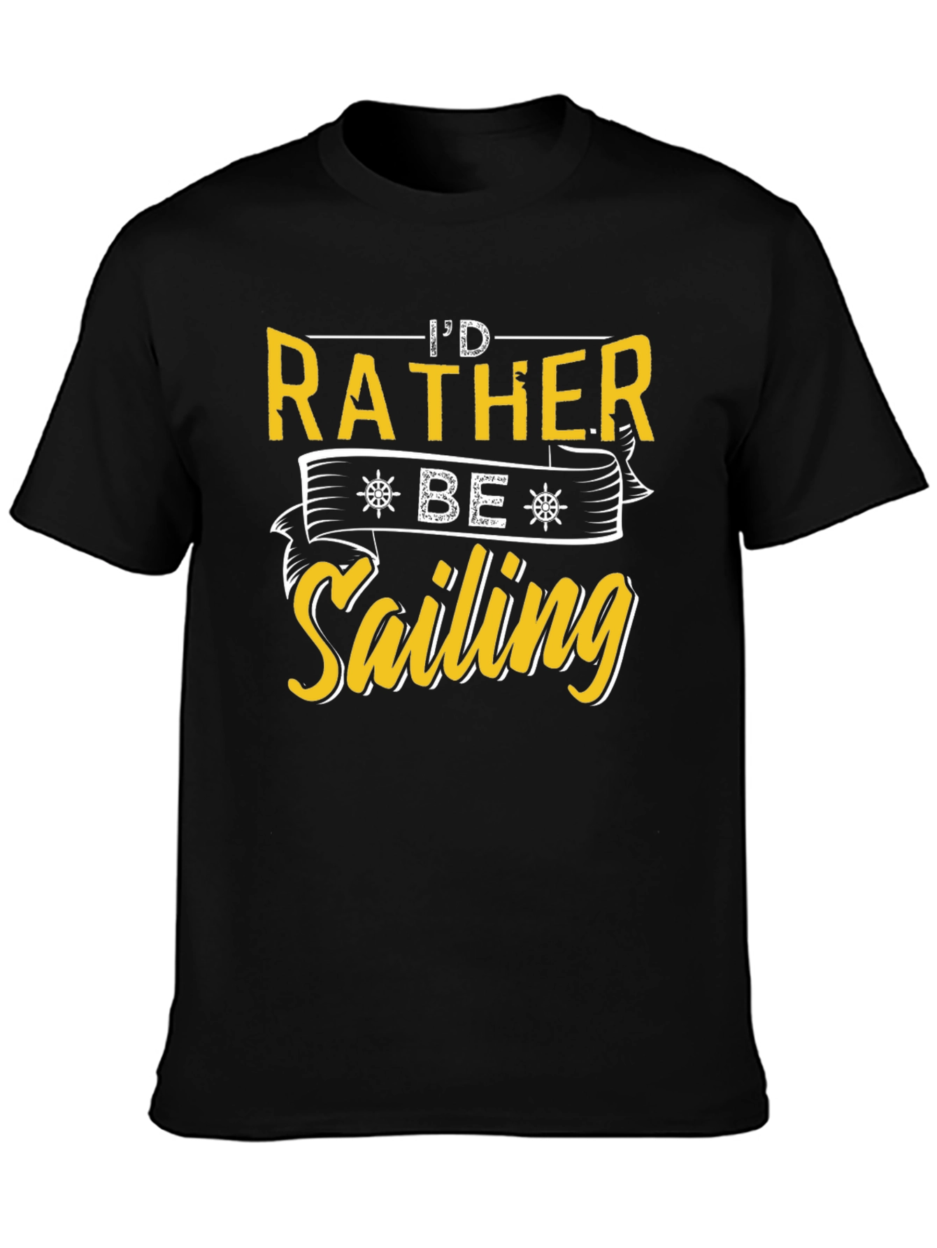 Id Rather Be Sailing T-Shirt Nautical Tee