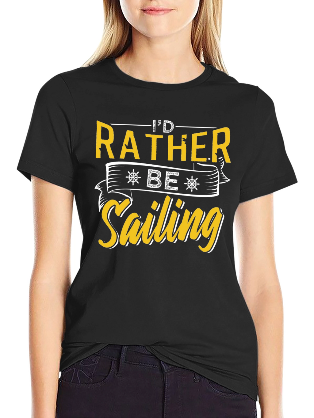 Id Rather Be Sailing T-Shirt Nautical Tee