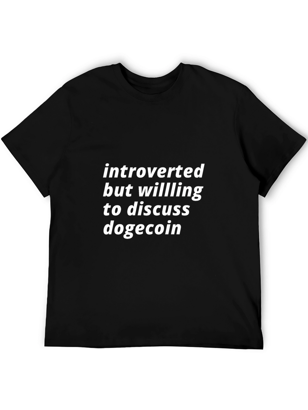 Introverted Dogecoin Enthusiast T-Shirt
