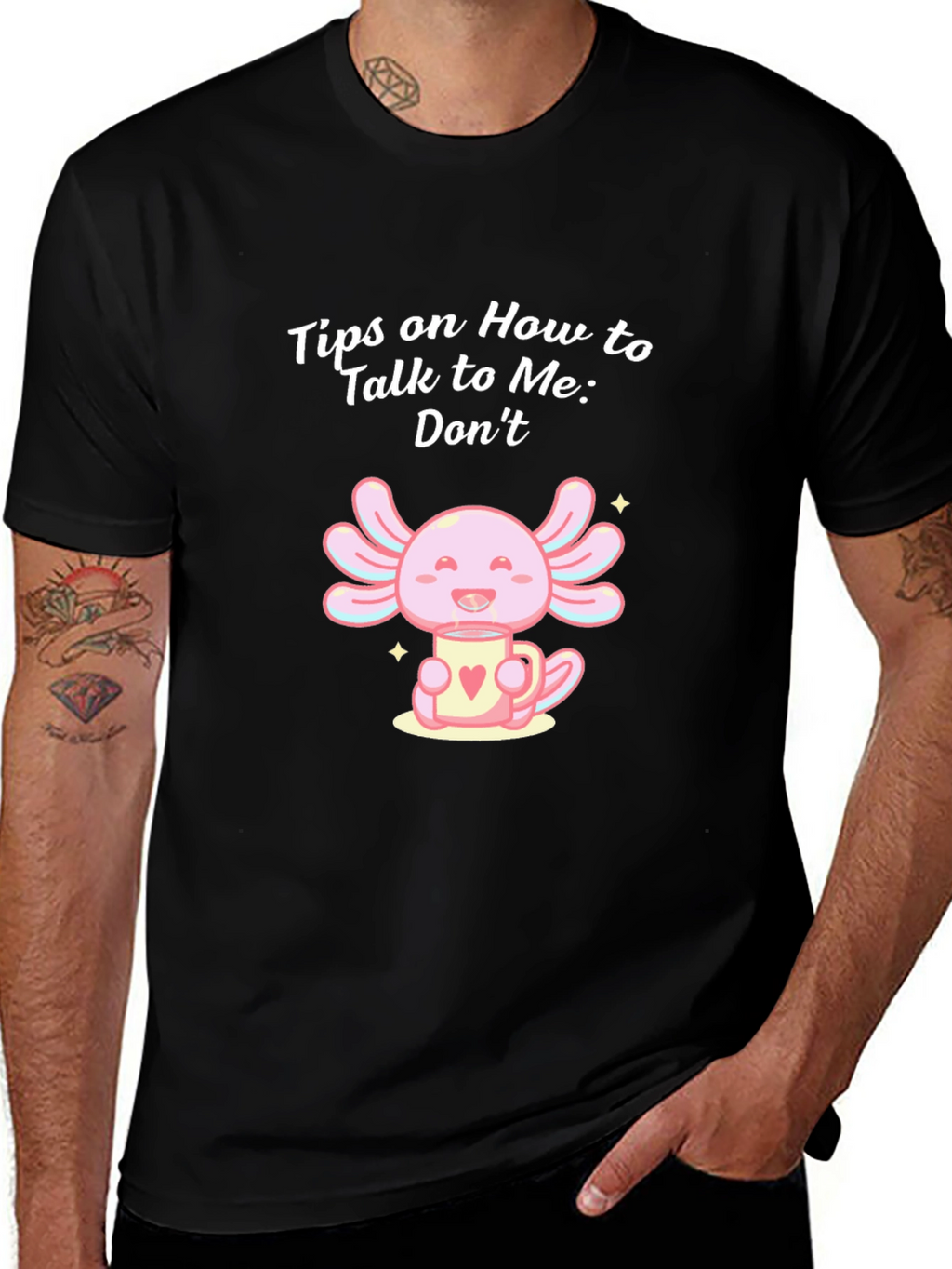 Axolotl Tea T-Shirt - Introvert Humor Tee