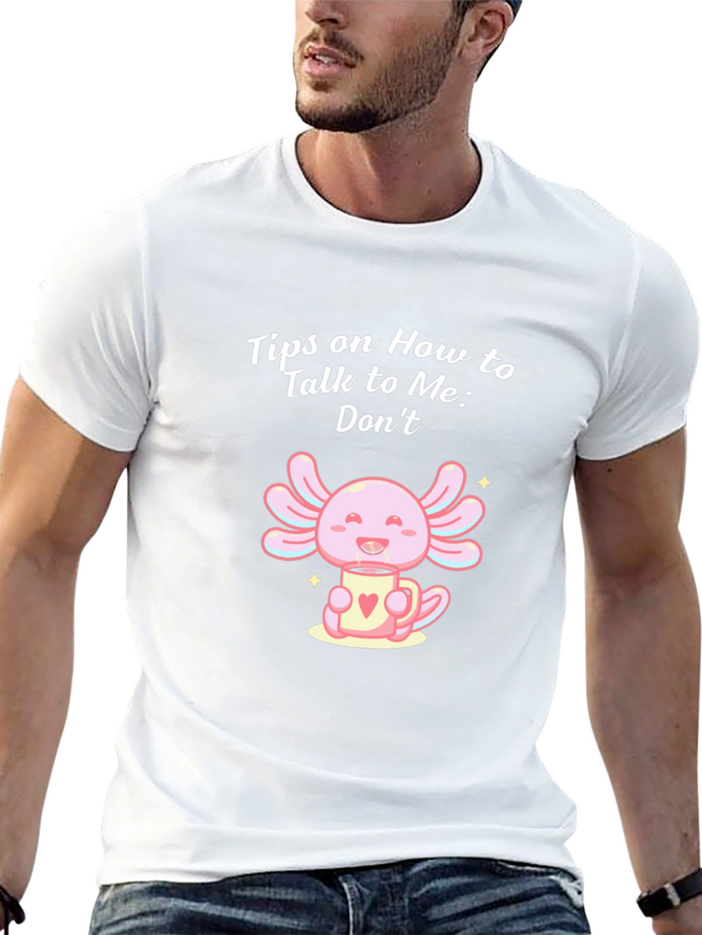 Axolotl Tea T-Shirt - Introvert Humor Tee