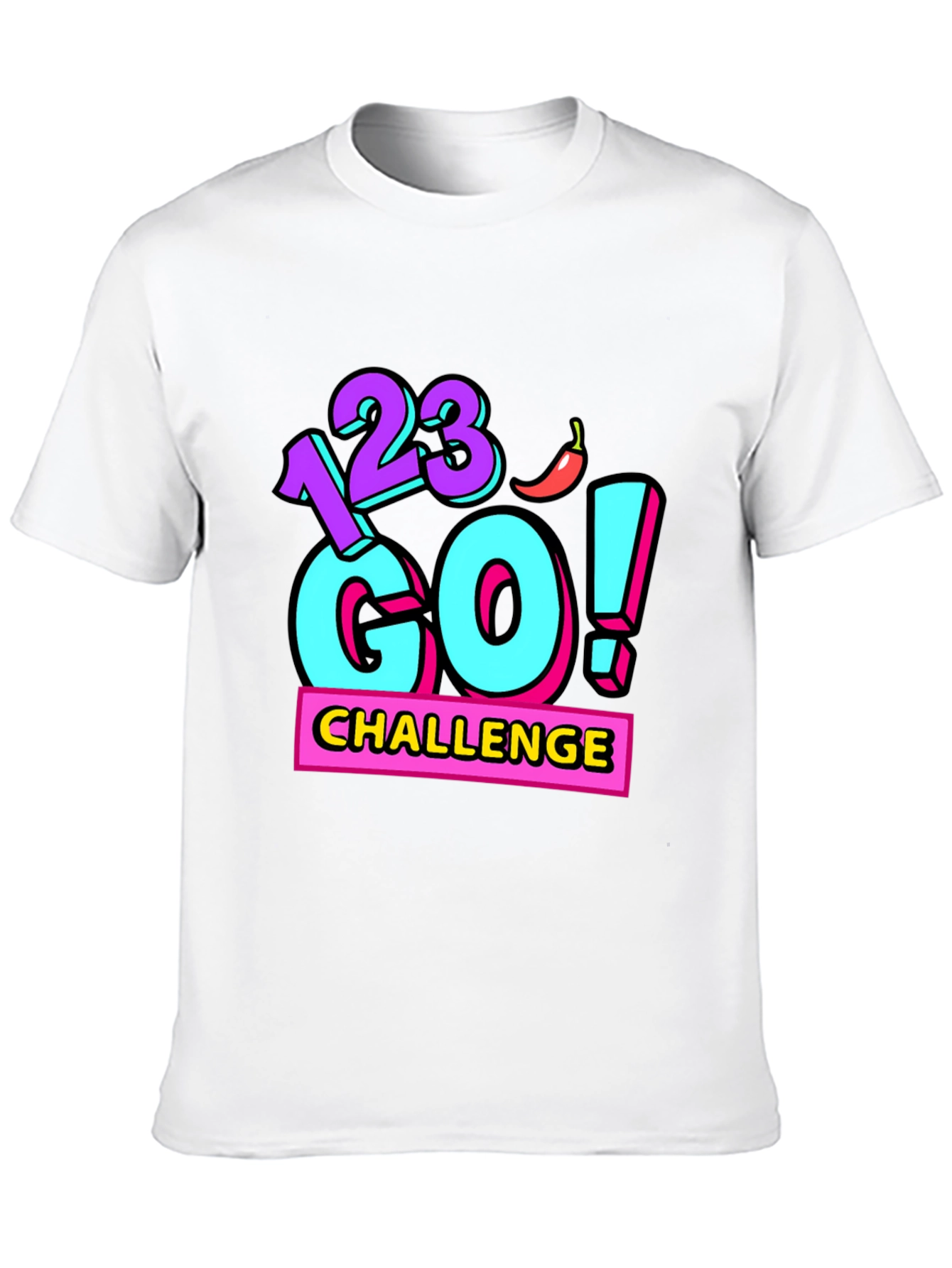 123 Go! Challenge Graphic Tee - Black Cotton Blend