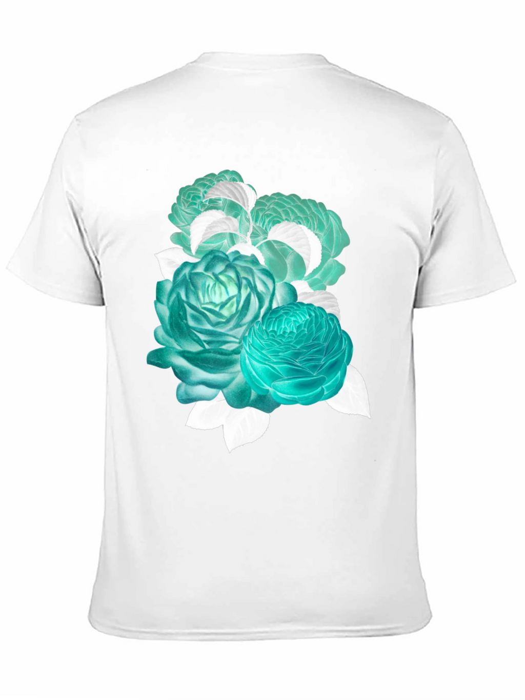 Floral Graphic Tee - Stylish Black Cotton T-Shirt