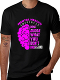 Mental Health Awareness Graphic Tee - Dont Judge