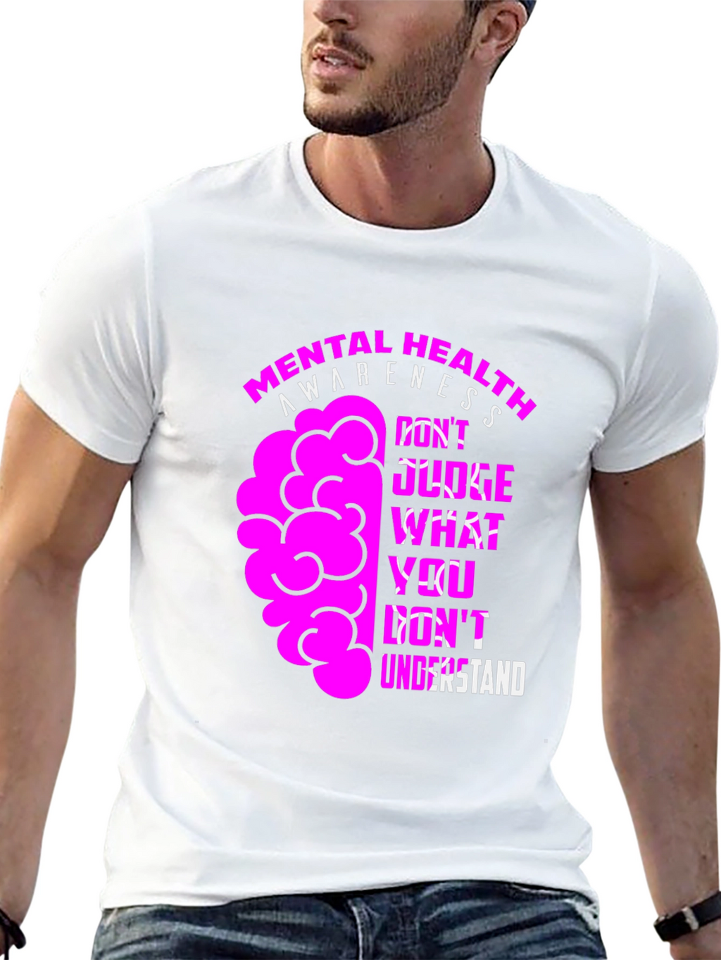 Mental Health Awareness Graphic Tee - Dont Judge