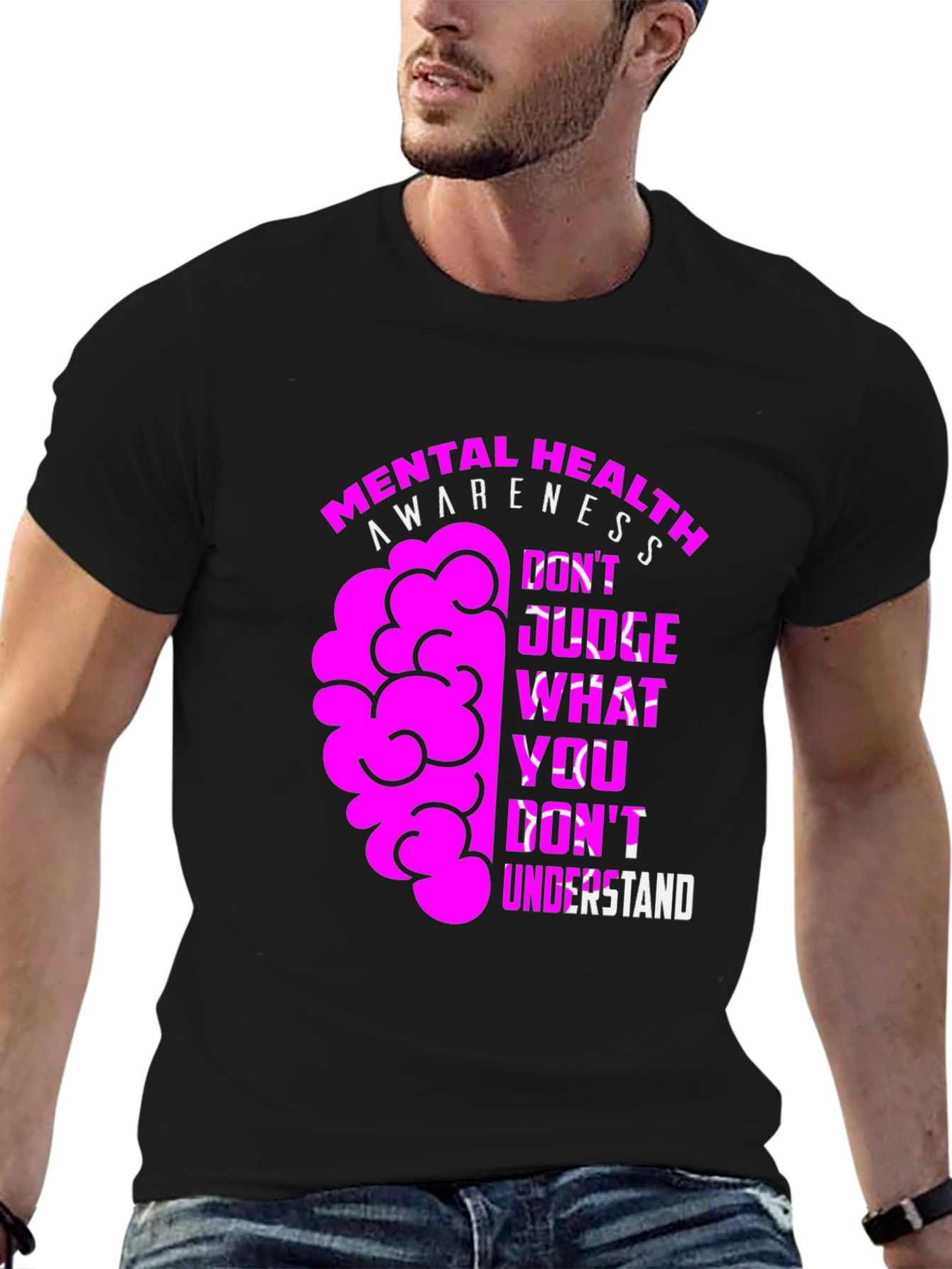 Mental Health Awareness Graphic Tee - Dont Judge